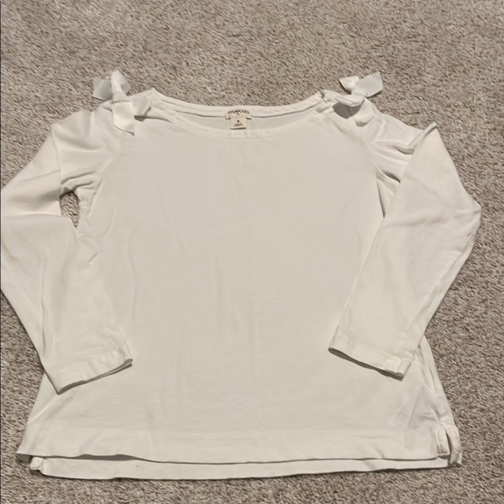 Girls Crewcuts White Long Sleeve Top